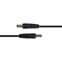 Cable de Alimentación CC Macho a Macho, Adaptador de Cable de Extensión de 0.25m 0.5m 1m 2m 22AWG 5.5*2.1mm, Conector Macho