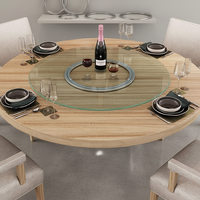 6 mm Glas-Bankett-Tischplatte Gehärtetes Glas Drehbare Lazy Susan Drehplatte