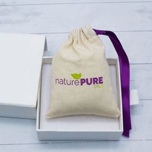 100% Cotton Muslin Single <b>String</b> Pouches Customize Brown Cotton Pouch for Jewelry Eco Gift Bag - Product Image 6