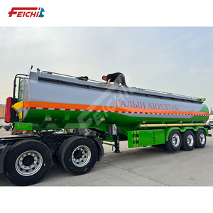 Rimorchio autocisterna a tre assi in acciaio al carbonio olio benzina benzina Diesel per trasporto 45000 <span class=keywords><strong>L</strong></span> capacità di carburante semirimorchio cisterna - Product Image 3