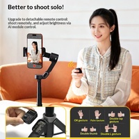 Caméra d'action pour smartphone Aochuan X3 avec suivi IA du visage et stabilisateur de cardan portable anti-tremblement pour 7,5 heures d'autonomie de la batterie