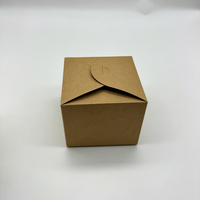 Boîtes d'emballage OEM pour petites entreprises, boîtes cadeaux en papier kraft pour mariage, emballage de fête, boîtes pliables carrées, logo personnalisé