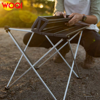 WOQI Feistel Table pliable portable Table en aluminium pour camping en plein air pour pique-nique randonnée