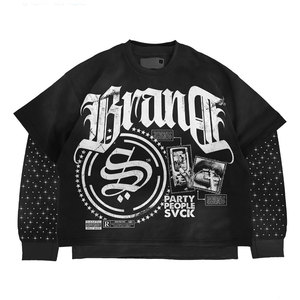 Sweat-shirts d'hiver pour hommes en molleton de coton doux, pull à manches longues, col rond, basique, décontracté, respirant, streetwear, haute qualité, personnalisable - Product Image 3