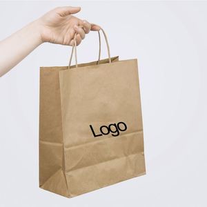 Luxury <b>Wedding</b> Souvenir Bags Retail Brown Paper Bag Printing Wholesale - Product Image 5