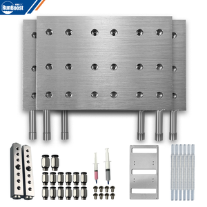 Kit de Radiador de Alumínio Refrigerado a Água de Alta Qualidade e Placa de Resfriamento Líquido de Alumínio, Par Frontal 1246 com Quatro Ventiladores, Fornecimento de Fábrica - Product Image 3