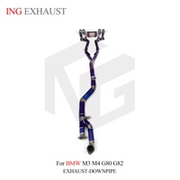 ING Titanium Single Midpipe pour BMW M3/M4 G80/G82 S58 3.0T 2021+ |   Échappement à valve de 1,5 mm avec télécommande – Vente en gros