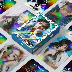 KPOP 124 unids/caja <span class=keywords><strong>Bangtan</strong></span> Boys V <span class=keywords><strong>Taehyung</strong></span> Laser Photocard Lomo Card Photo Card - Product Image 1