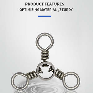 Topline Tackle Émerillons de conversion triplex de haute qualité pour la pêche avec mousqueton pivotant - Product Image 6