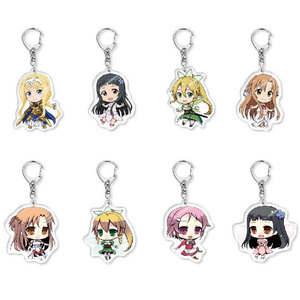 29 Styles SAO Kazuto Kirigaya Asuna Yuuki Figurine en Acrylique Imprimée UV Porte-clés Personnage Anime en Plastique Décoration Cadeau - Product Image 1