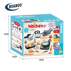 Ensemble de jouets de simulation de cuisine en plastique pour bébé <span class=keywords><strong>chef</strong></span>, 36 pièces - Product Image 3