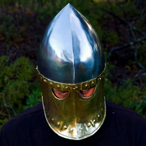Casco Vikingo Medieval de Metal, Accesorio para Disfraz, Cosplay Histórico, Personalizable - Product Image 1