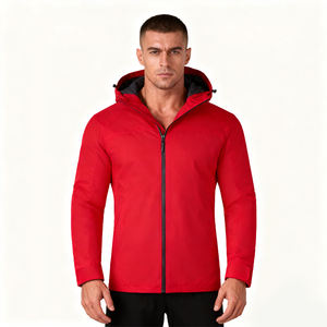 Chaqueta Deportiva Ligera de Invierno para Hombre, Transpirable, con Cuello de Forro Polar Desmontable y Calefactable, con Cierre de Cremallera, para Otoño - Product Image 4