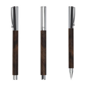 Stylos plume en métal en gros avec corps en bois naturel, cadeau d'affaires exécutif, stylos plume - Product Image 2
