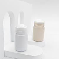 Flacon de déodorant en PP recyclable de 30 g et 50 g, réutilisable, contenant cosmétique rond pour crème solaire et lotion, sans BPA