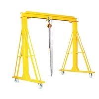 Grue à portique portable réglable en hauteur de haute qualité de 1 tonne et 5 tonnes avec treuil à moteur électrique