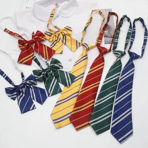 2023 nuovi cravatte da collo per bambini Cosplay per uomini e donne Skinny cravatta a strisce ragazzo studente scuola magica regalo di Halloween cravatta Set - Product Image 2