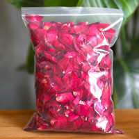Kelopak Mawar Merah Grosir, Bunga Asli Bersih untuk Konfeti Pernikahan, Mandi Spa, Dekorasi, Rempah & Herbal Mentah