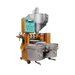 Mini máquina de prensado de aceite combinado con asador, 50 kg/h