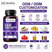 Green Elixir OEM/ODM Capsules pour la croissance des cheveux avec biotine, multivitamines, collagène, minéraux et acide folique, 120 capsules, 1 à 2 par portion