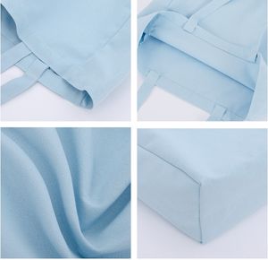 Sac en toile de coton personnalisé avec logo imprimé, grand sac de plage, sac de shopping, poignée, vide - Product Image 3