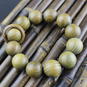 Sandalwood <b>Bracelet</b> 20mm 12 <b>Beads</b> Round Shape Antiques Style Jewelry For <b>Men</b> And Women - Product Image 2