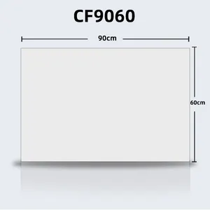 Certification Smart Infrared Electric Panel Heater CF9060 550W TUV Indoor White Carbon Fiber Wall Mounted Curved Heating Panel