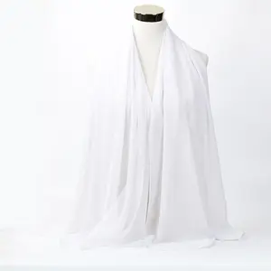 高品质低价雪纺围巾阿拉伯穆斯林头巾女士优雅围巾头巾