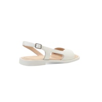 Sandales d'été en cuir à bout ouvert pour femme, antidérapantes, super confortables, respirantes, élégantes, à bout carré, à enfiler, avec bride arrière