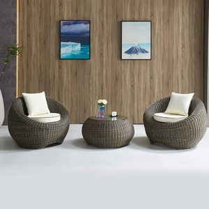 Ensemble de canapés en rotin PE durables pour l'extérieur, chaises de loisirs en rotin pour jardin, terrasse, cour, mobilier d'extérieur - Product Image 1