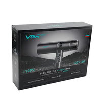 Sèche-cheveux professionnel ionique Vgrpro V-401 Prm11000+ Bldc haute vitesse 1200w 120v pour salon de coiffure