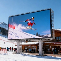 Fond de scène géant extérieur 500x1000mm P2.6 Épissage sans couture Location Écran d'affichage à LED IP65 Mur vidéo pour animation 5 V