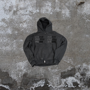 Sudadera con Capucha de Algodón Grueso de Alta Calidad de 450 g/m², Estilo Holgado con Hombros Caídos, Transpirable, de Secado Rápido, con Cierre, Color Sólido, Venta al por Mayor - Product Image 3