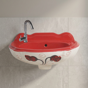 Luxury Rectangular Ceramic Wall Hung Wash Basin European Bathroom Hand Wash Sink for Hotel Projects Wholesale - Product Image 4