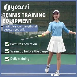 Appareil d'entraînement de <span class=keywords><strong>tennis</strong></span> portable et durable en tissu nylon pour le service, le forehand, le backhand et le volley, avec fonction rythmique vocale - Product Image 6