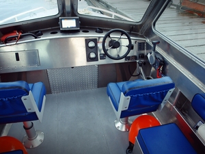 เรือตกปลาขนาดเล็กปี 2022 รุ่น Mini Sailing Speed Cabin ขนาด 19 ฟุต หลังคาแข็ง พร้อมเครื่องยนต์ ตัวเรืออลูมิเนียมคุณภาพดี ขาย - Product Image 3