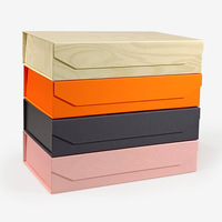 Boîte-cadeau magnétique vide pour vêtements, grande boîte-cadeau décorative plate de luxe pliable magnétique de stockage en papier