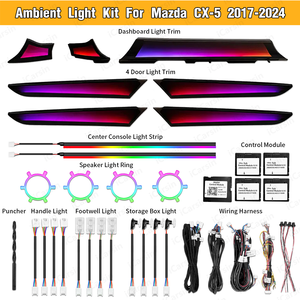 Luz Ambiental Interior Dinámica de 64 Colores CX5 para Mazda CX-5 2017-2025, Kit de Accesorios de Actualización de Iluminación LED <span class=keywords><strong>Symphony</strong></span> - Product Image 6