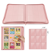 Porte-cartes de collection Jin Ou Color à 9 pochettes en cuir PU personnalisé pour cartes de sport de baseball