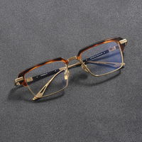 DEX-008 rétro titane lunettes hommes lunettes cadre optique nouveauté mode luxe lunettes