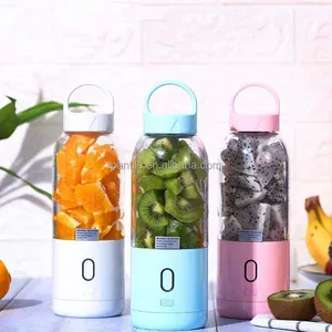 Ev gümüş Crest Mini meyve sıkacağı bardağı meyve suyu mikseri meyve mikser taşınabilir kablosuz sıkacağı Blender