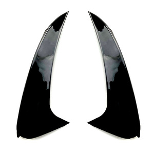 Mercedes-Benz CLS-Class W218 Rear Bumper Canard Piano Black Carbon Fiber Texture Plastic Weather Shields 2014-2017 - Product Image 1