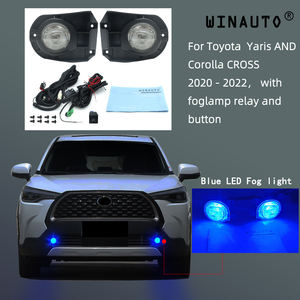 WINAUTO nuevas luces antiniebla LED con arnés de cables DRL para <span class=keywords><strong>Toyota</strong></span> para <span class=keywords><strong>Yaris</strong></span> para Corolla CROSS 2020 2021 <span class=keywords><strong>2022</strong></span> luz de advertencia de luz <span class=keywords><strong>azul</strong></span> - Product Image 2