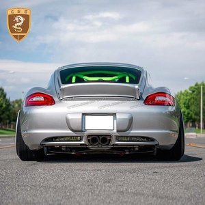 Alerón de parachoques delantero de fibra de vidrio para coche, Kit de cuerpo ancho para 987 Porsche Boxster Cayman Rock Buny Style - Product Image 4