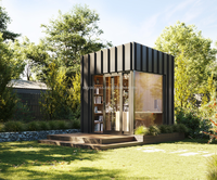 Petite maison conteneur moderne de 10 pieds, extensible, portable, préfabriquée, modulaire, pliable, durable, en panneaux sandwich, pour usage de bureau