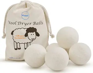 Wholesale New Zealand Dryer Wool Felt Balls Organic Natural Fabric Softener Reusable XL 100% Handmade Wool Dryer Balls