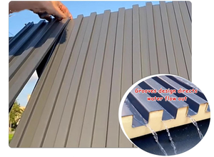 Bảng điều khiển mái nhôm Sandwich tường tuyệt vời cho kho ngoài trời & phòng lạnh gạch hợp kim bền với cách nhiệt - Product Image 2