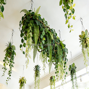 Piante Artificiali Pendenti in PE Resistente ai Raggi UV, Decorazioni Ecologiche per Giardino e <span class=keywords><strong>Casa</strong></span> - Product Image 4