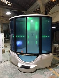 シャワールーム6mm強化ガラスアクリルスチームシャワーバスタブキャビンマッサージ機能 - Product Image 4