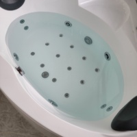 Nouvelle baignoire de massage d'angle de luxe, baignoire spa